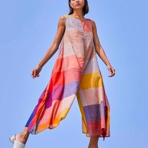 NWT Rujuta Sheth All Day Jumpsuit in Multi Chex